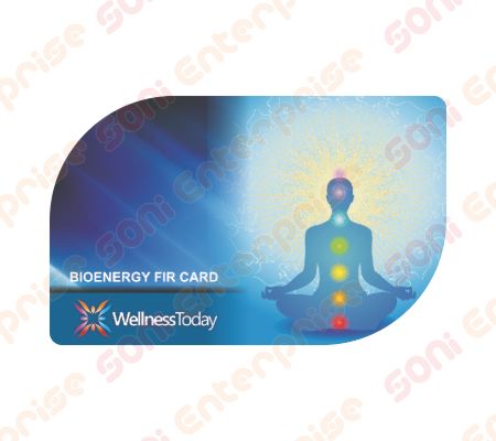 wellness today 2mm thick blue color bio energy card
