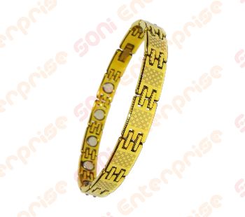 Golden Toned Tungsten Magnetic Bracelet